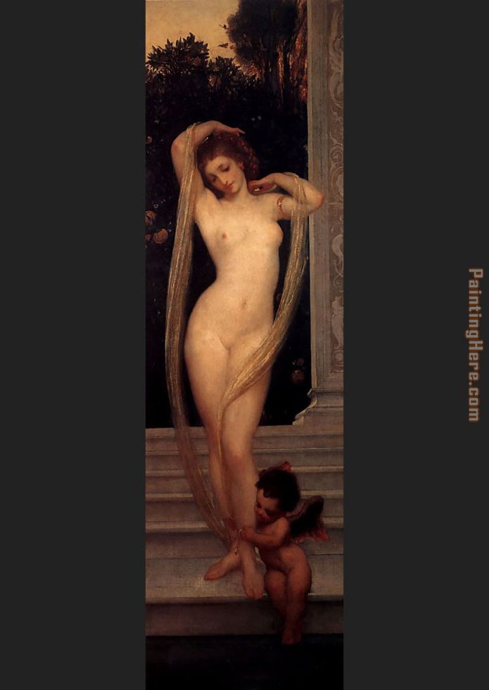 A Bather painting - Lord Frederick Leighton A Bather art painting